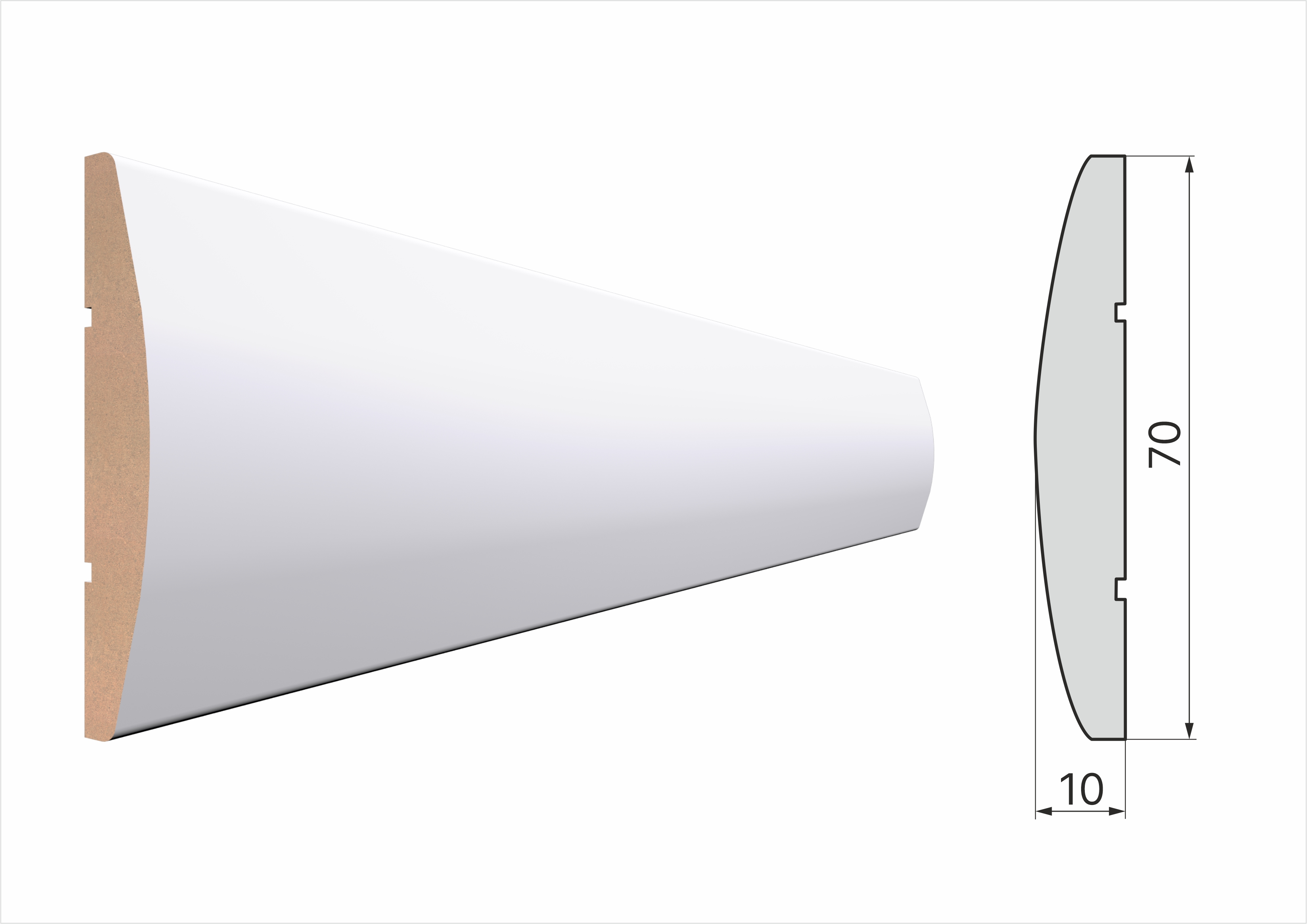 Наличник МДФ Stella Белый 70С | STELLA - доступные решения для вашего дома