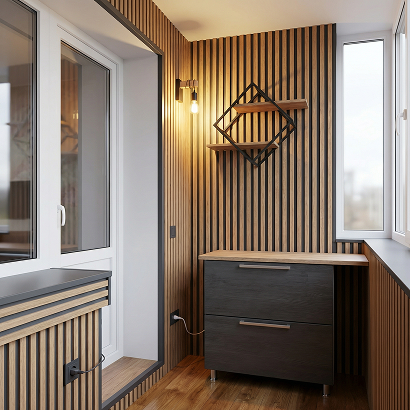 Рейка Интерьерная МДФ Stella Модель 12 Standart Дуб Сонома 2800х27х12 (упак.15шт.)