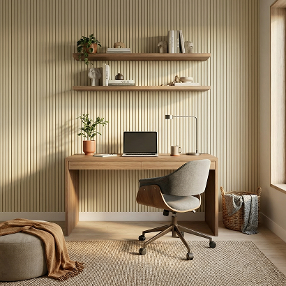 Панель Стеновая Реечная МДФ Stella Beats De Luxe Palomino 2700x119x16 (4шт.упак.)