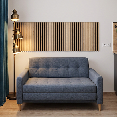 Панель Стеновая Акустическая МДФ Stella Comfort (Комфорт), Стандарт, Дуб Сонома, 600х600х9, (1шт.упак.)