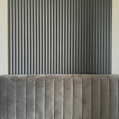 Панель Стеновая Реечная МДФ Stella Wave De Luxe Black Lead 2700x119x16 (4шт.упак.) купить по цене 719 ₽ | Stella